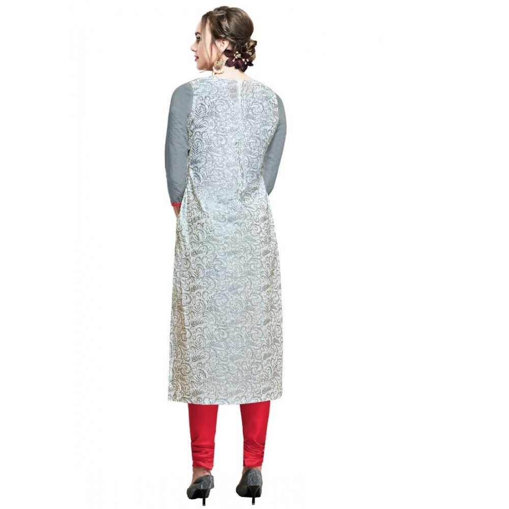 Women's Cotton Unstitched Salwar-Suit Material With Dupatta