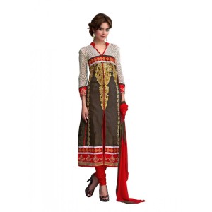 Women's Glaze Cotton Unstitched Salwar Suit-Material With Dupatta