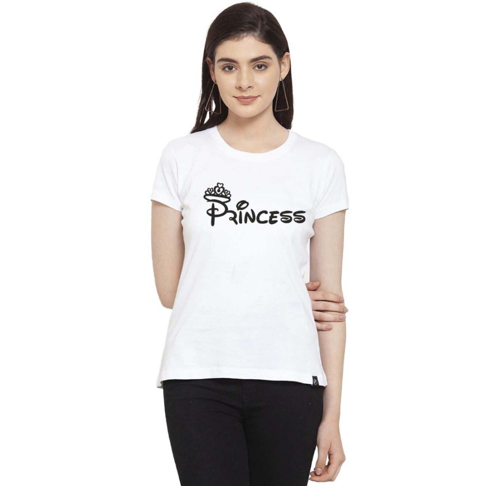 Women's Cotton Blend Princess Printed T-Shirt