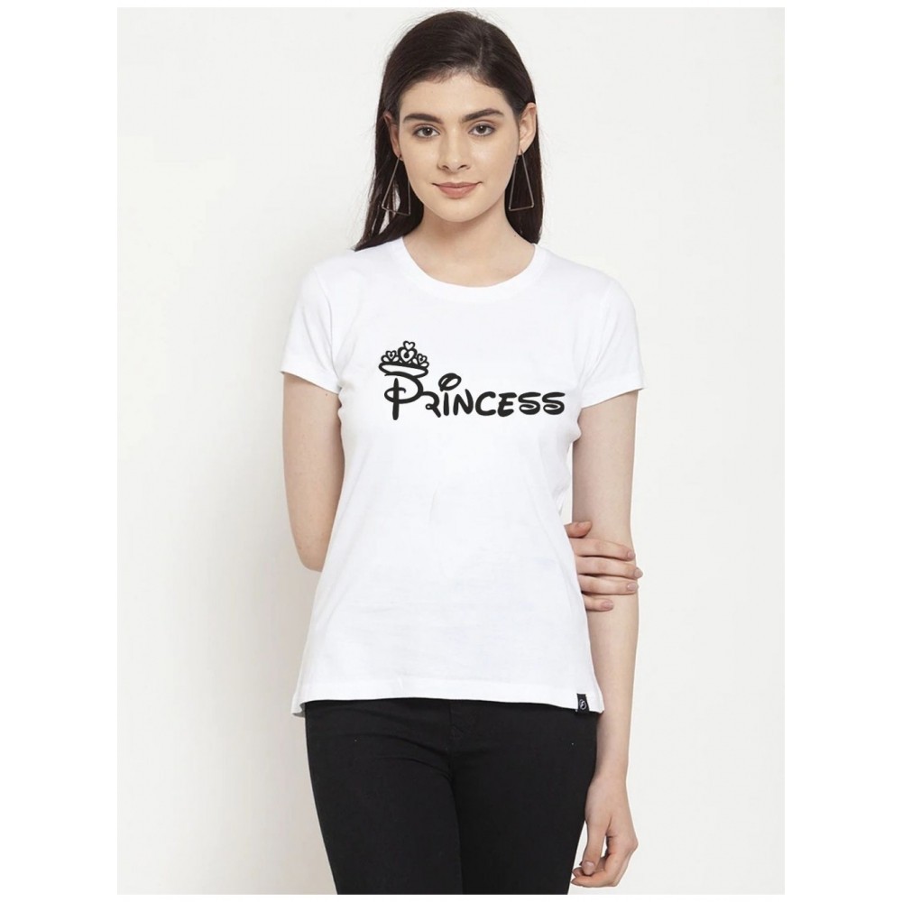 Women's Cotton Blend Princess Printed T-Shirt