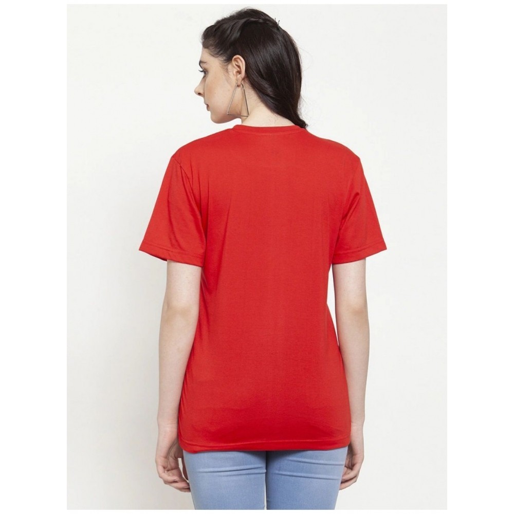 Women's Cotton Blend Princess Printed T-Shirt