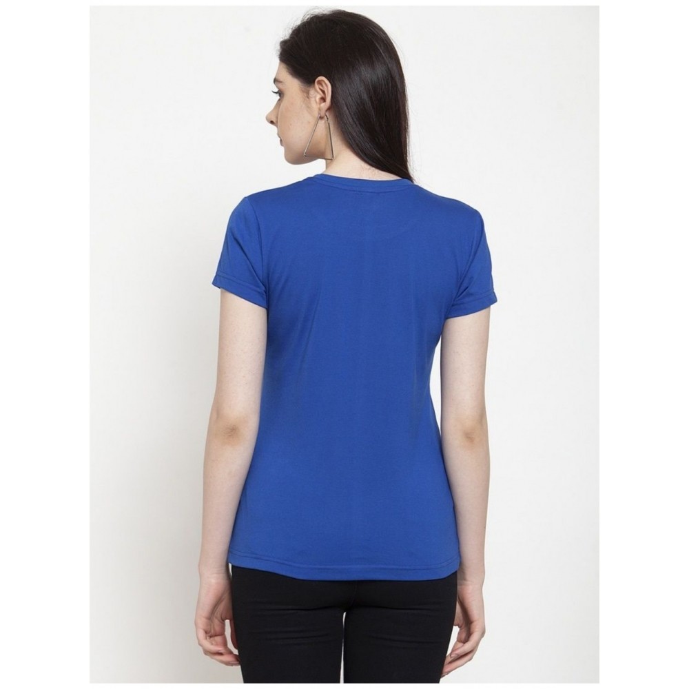 Women's Cotton Blend Princess Printed T-Shirt