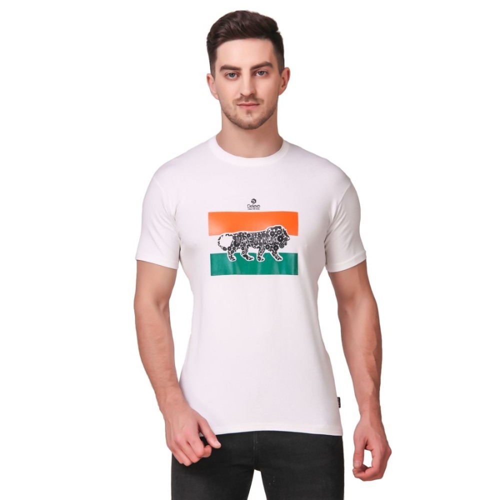 Men's Cotton Blend Half Sleeve Tshirt