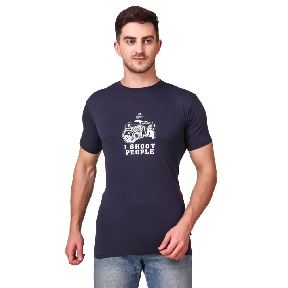 Men's Cotton Blend Half Sleeve Tshirt