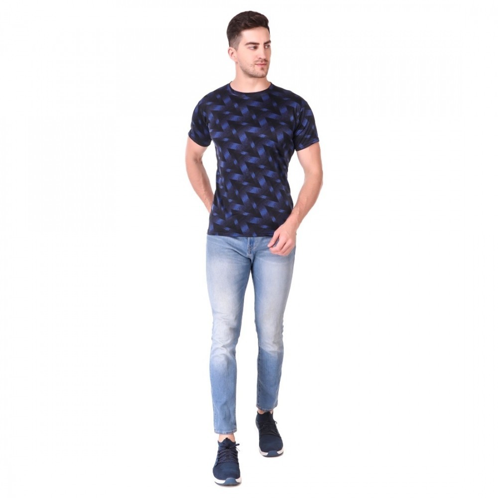 Men's Cotton Blend Half Sleeve Tshirt