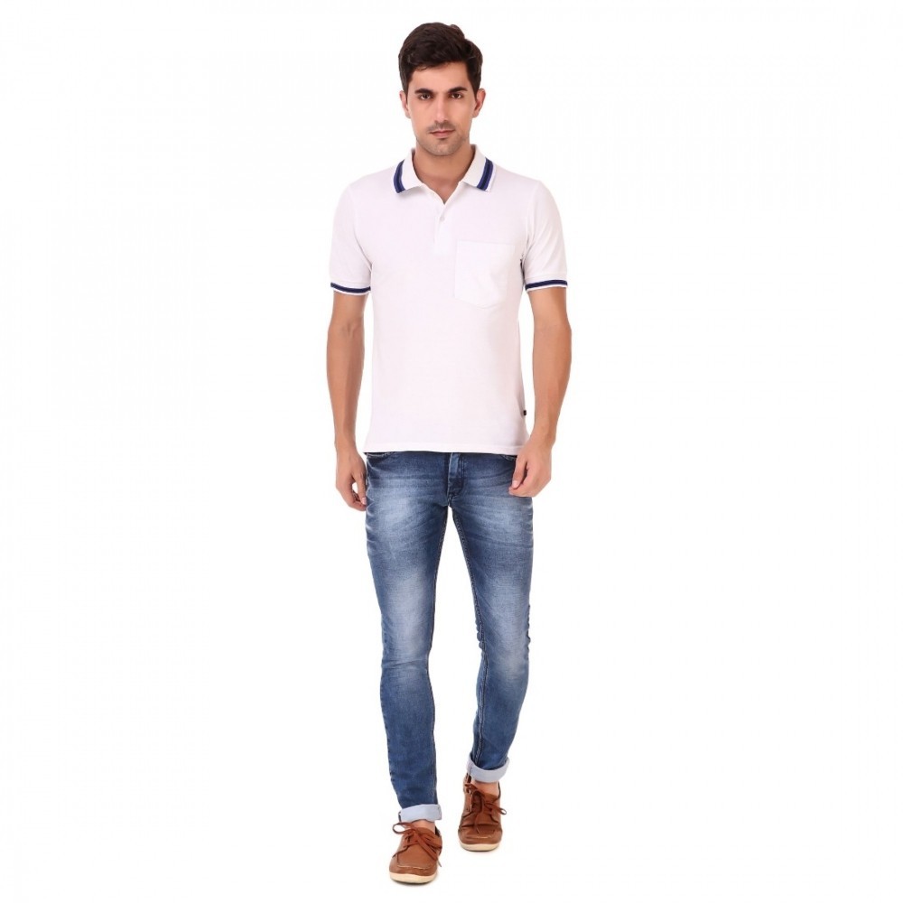 Men's Cotton Blend Half Sleeve Polo Tshirt