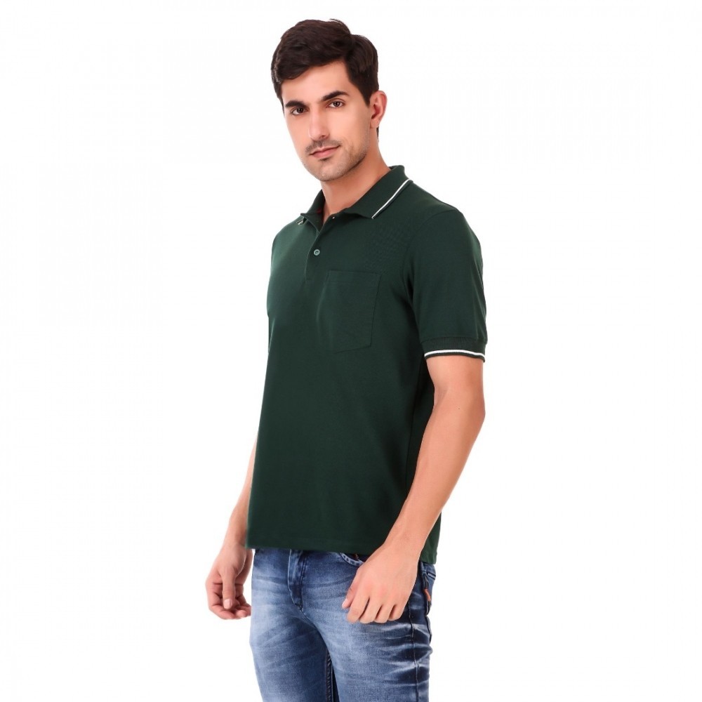 Men's Cotton Blend Half Sleeve Polo Tshirt