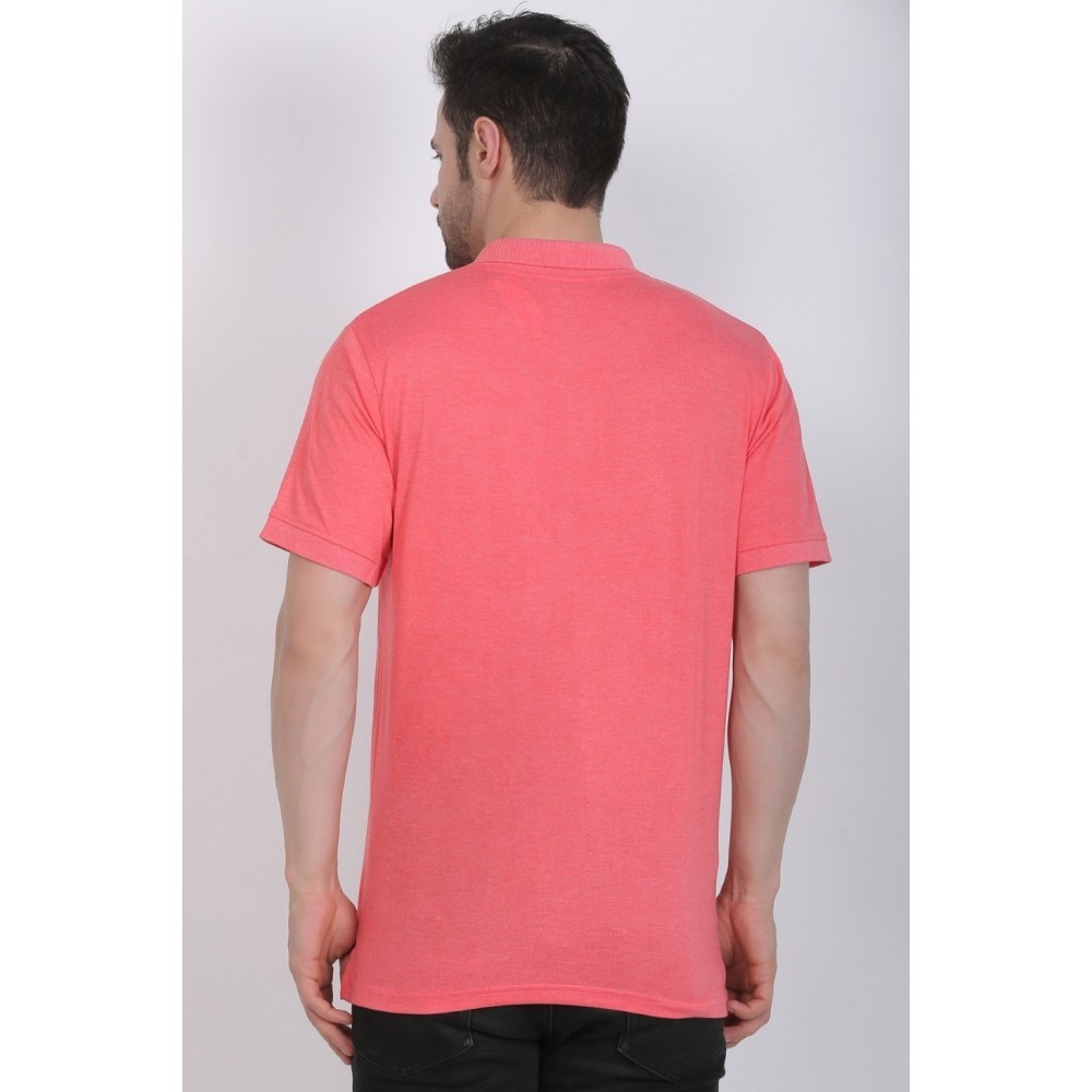 Men's Poly Viscose Polo Plain Tshirt