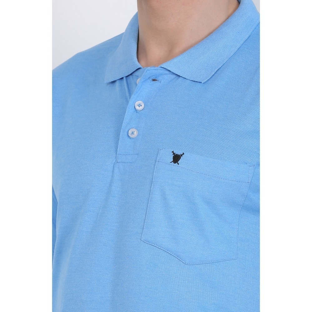 Men's Poly Viscose Polo Plain Tshirt