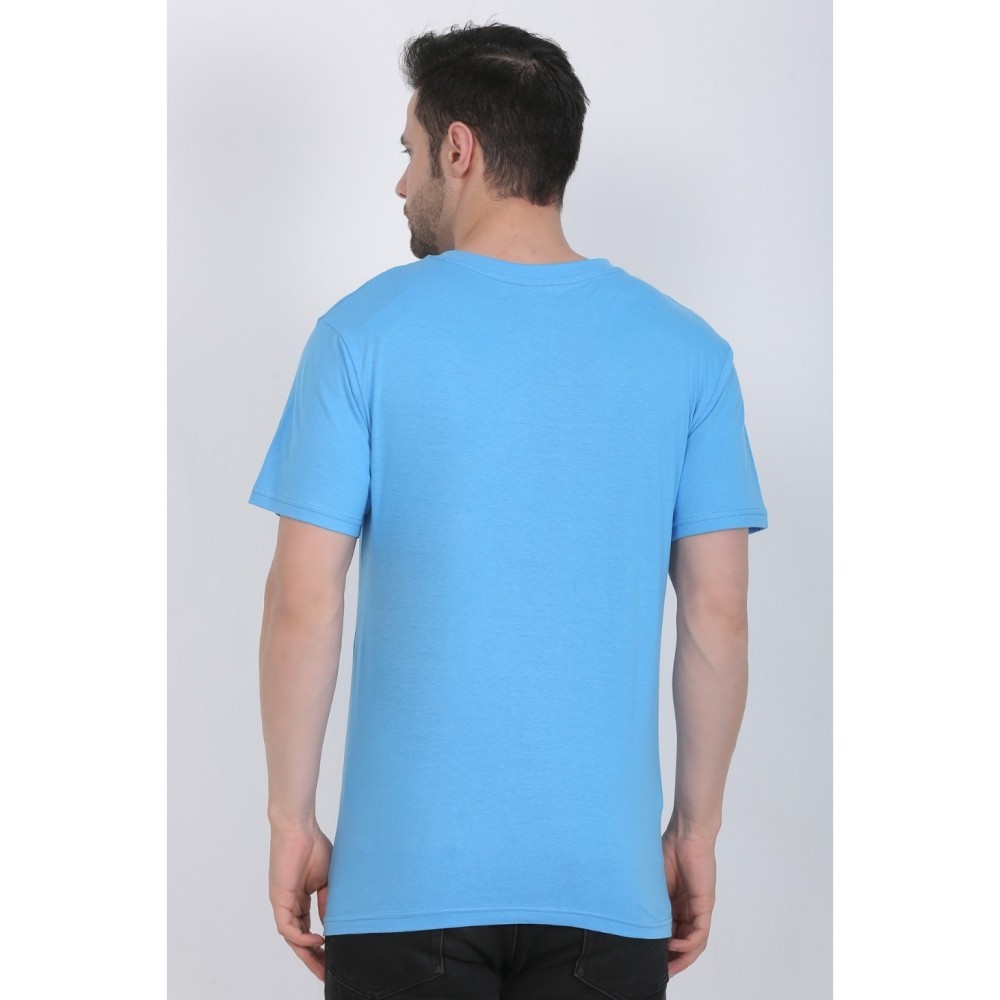 Men's Cotton Jersey V Neck Printed Tshirt
