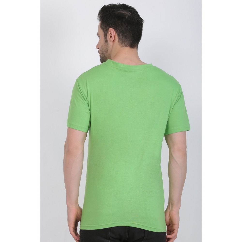 Men's Cotton Jersey V Neck Printed Tshirt