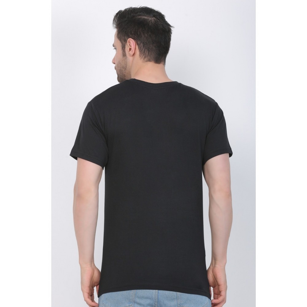 Men's Cotton Jersey V Neck Printed Tshirt