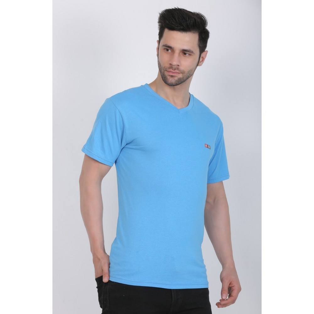 Men's Cotton Jersey V Neck Plain Tshirt