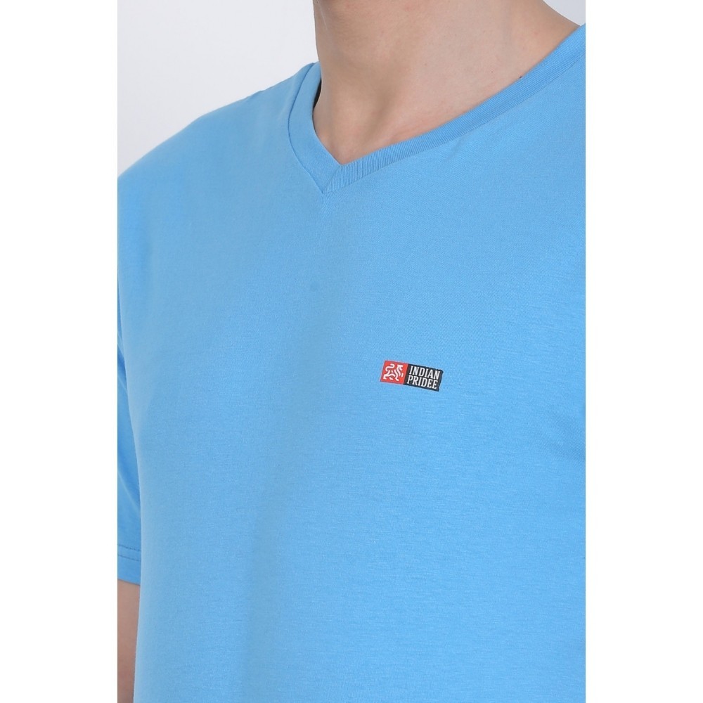 Men's Cotton Jersey V Neck Plain Tshirt