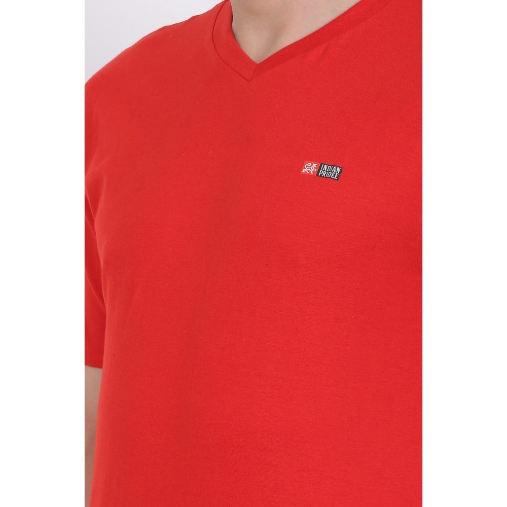 Men's Cotton Jersey V Neck Plain Tshirt