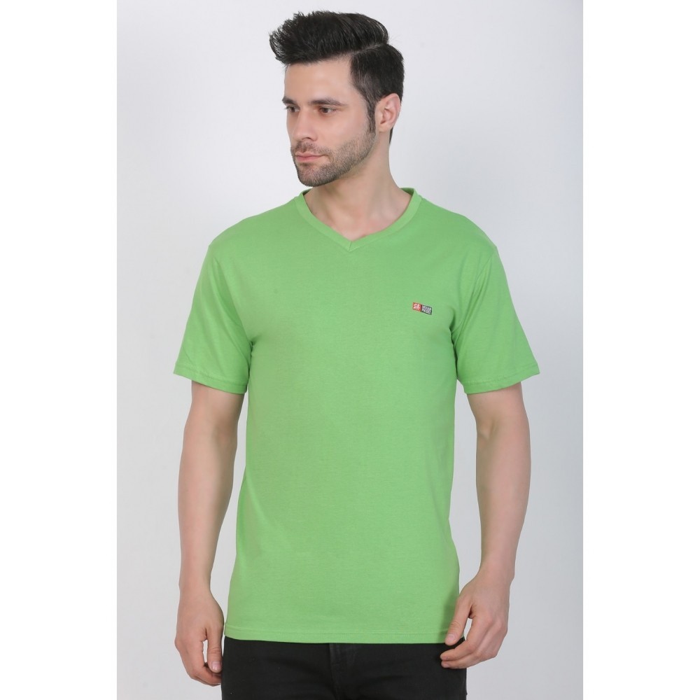 Men's Cotton Jersey V Neck Plain Tshirt