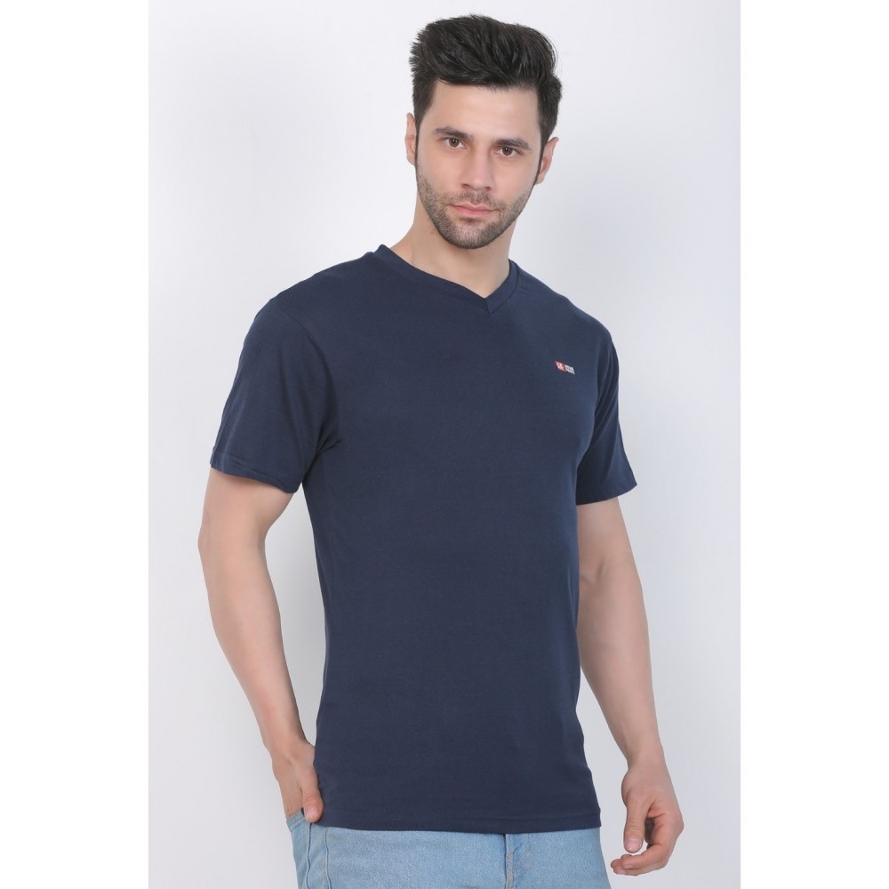 Men's Cotton Jersey V Neck Plain Tshirt