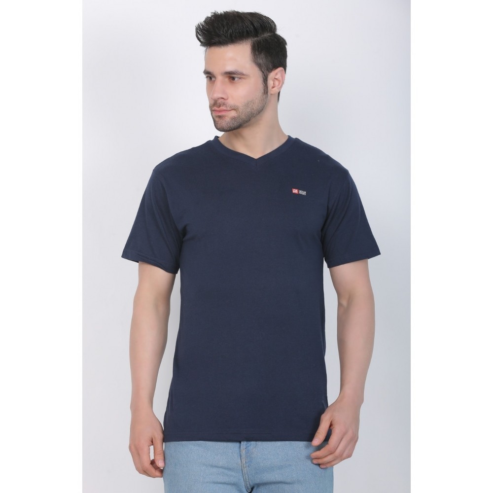 Men's Cotton Jersey V Neck Plain Tshirt