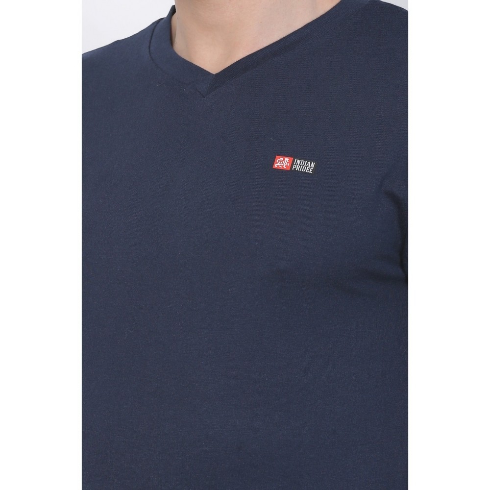 Men's Cotton Jersey V Neck Plain Tshirt