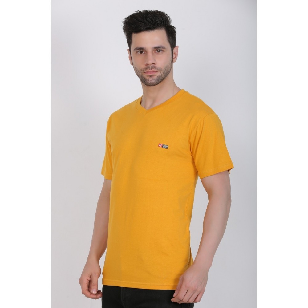 Men's Cotton Jersey V Neck Plain Tshirt