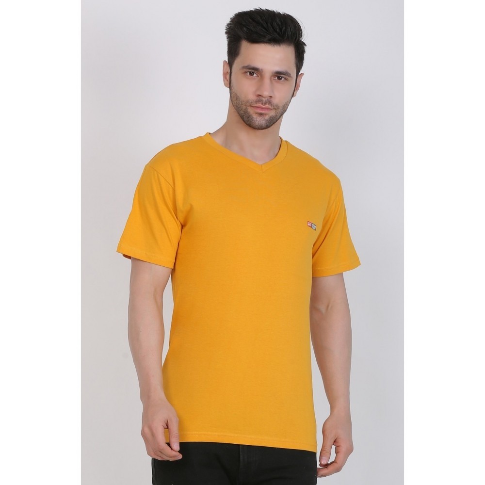 Men's Cotton Jersey V Neck Plain Tshirt