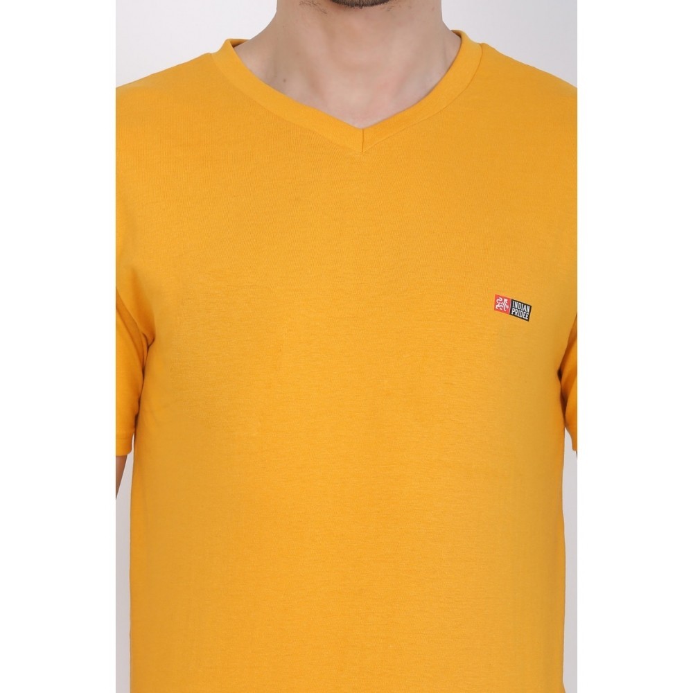 Men's Cotton Jersey V Neck Plain Tshirt