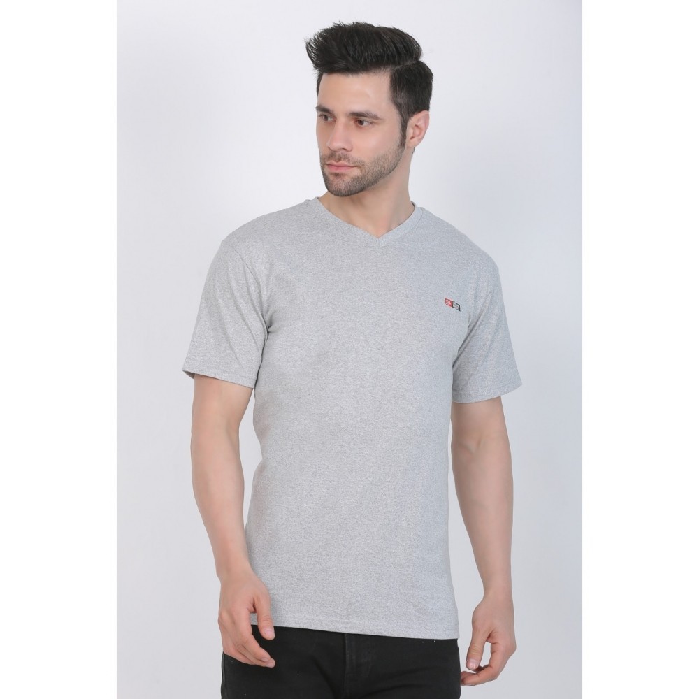 Men's Cotton Jersey V Neck Plain Tshirt