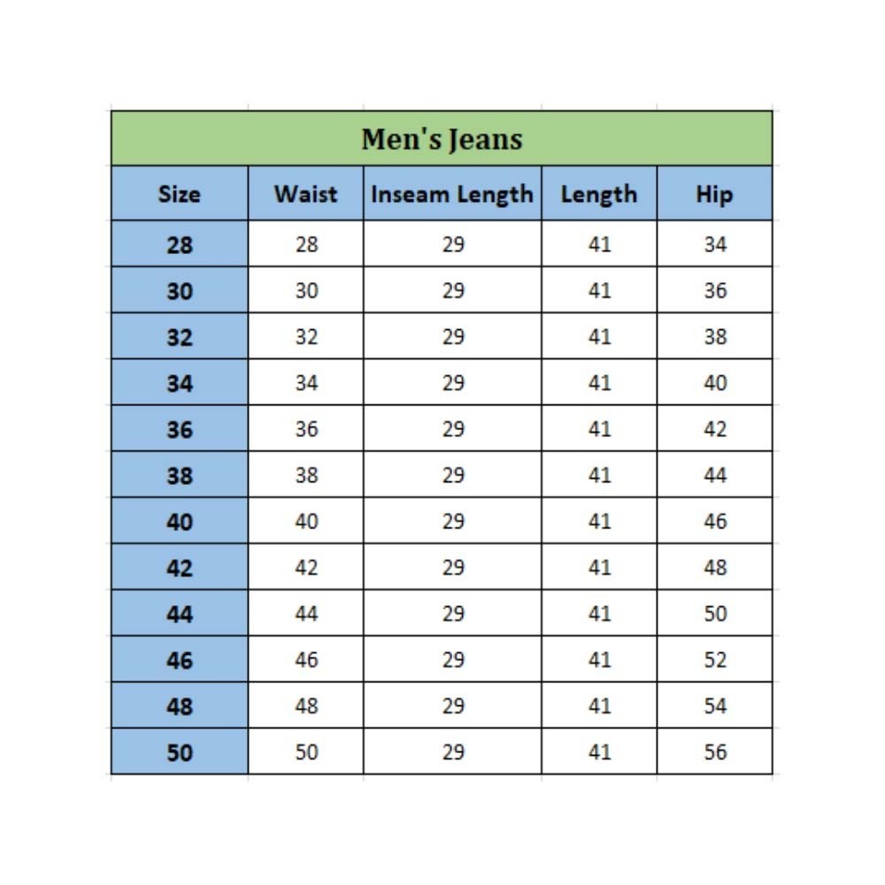 Men's Straight Fit Denim Mid Rise Jeans