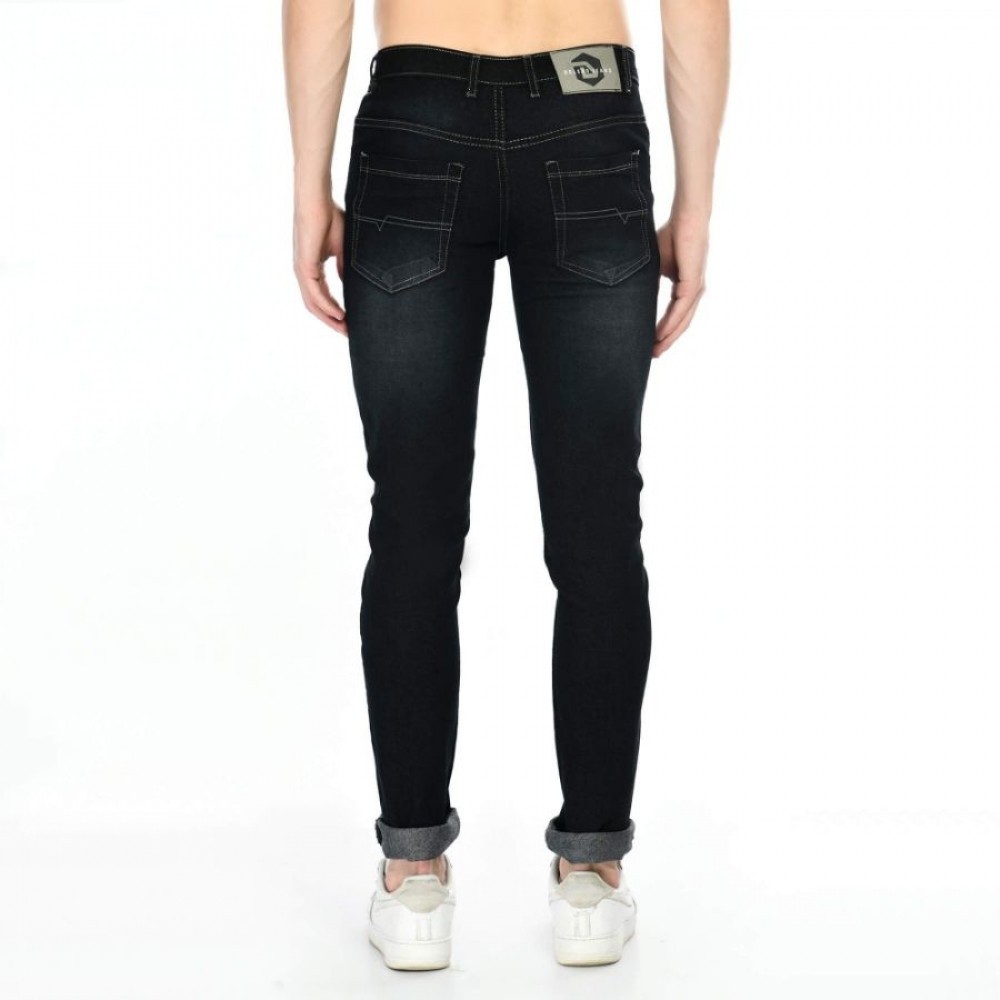Men's Straight Fit Denim Mid Rise Jeans