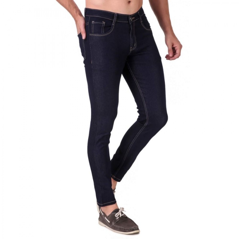 Men's Slim Fit Denim Mid Rise Stretchable Jeans