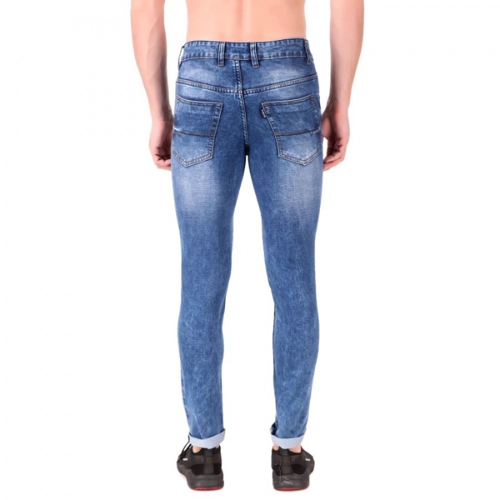 Men's Slim Fit Denim Mid Rise Stretchable Jeans