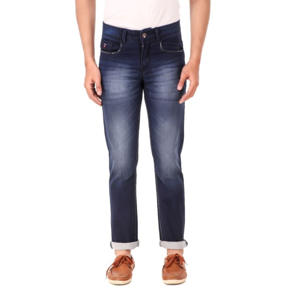 Men's Slim Fit Denim Mid Rise Stretchable Jeans