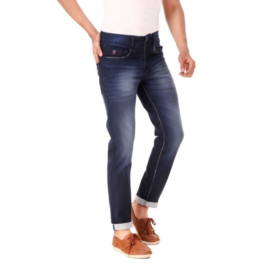 Men's Slim Fit Denim Mid Rise Stretchable Jeans