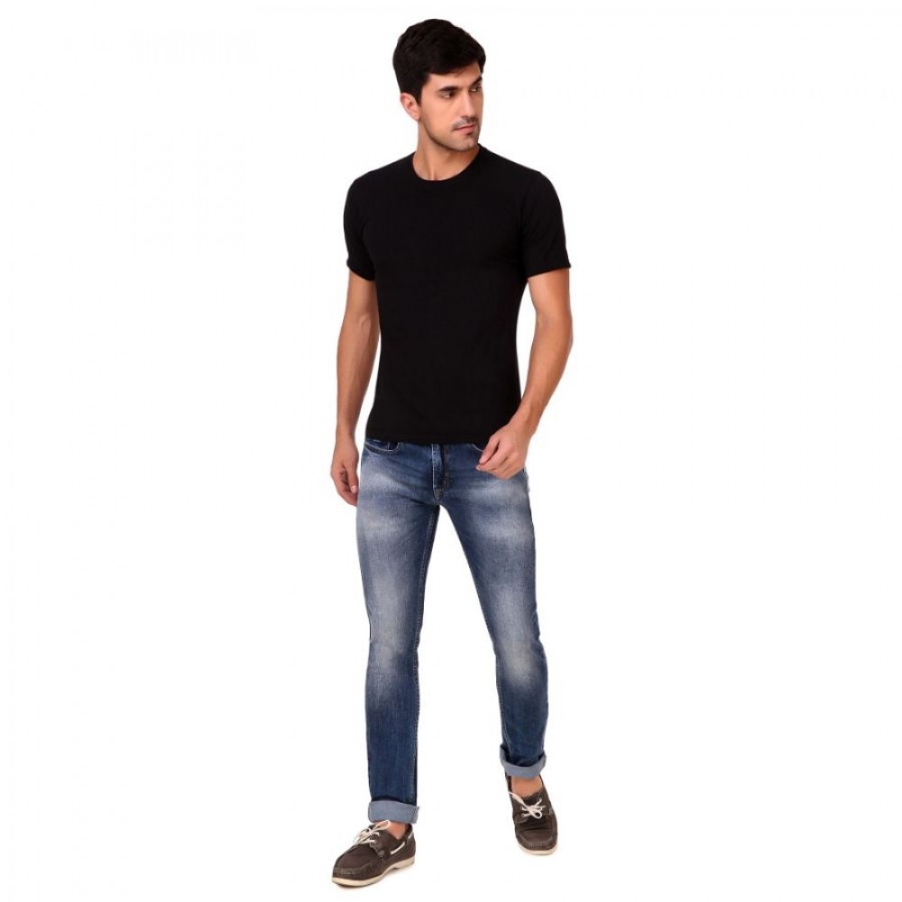 Men's Slim Fit Denim Mid Rise Stretchable Jeans