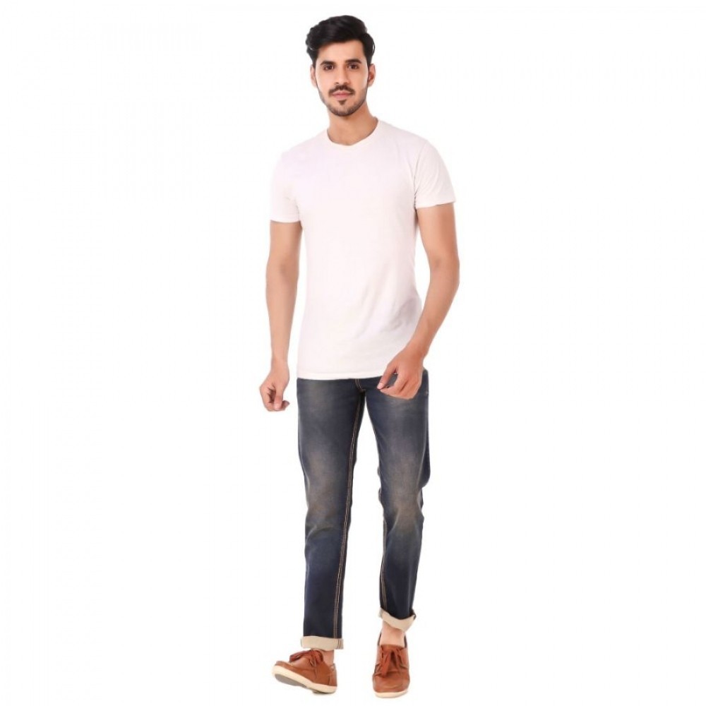 Men's Slim Fit Denim Mid Rise Jeans