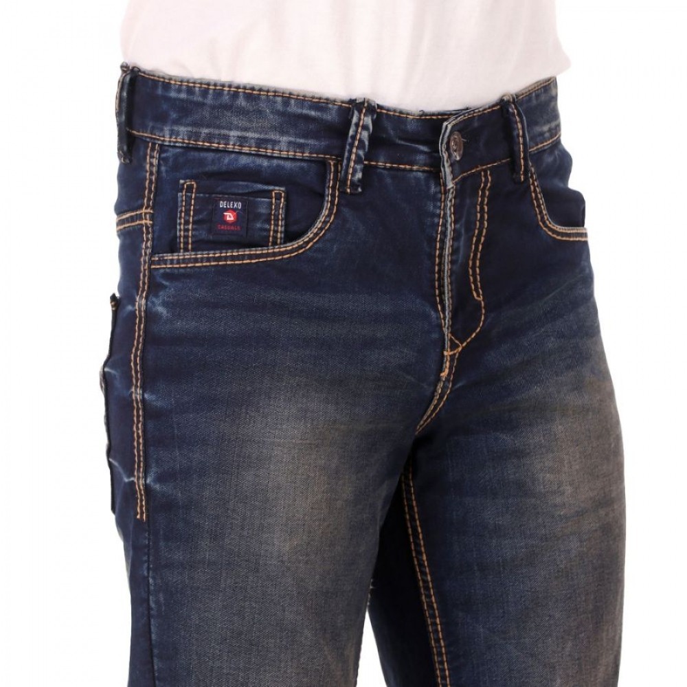 Men's Slim Fit Denim Mid Rise Jeans