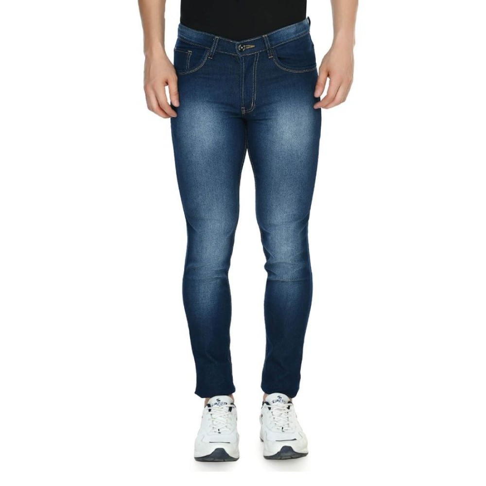 Men's Skinny Fit Denim Mid Rise Jeans