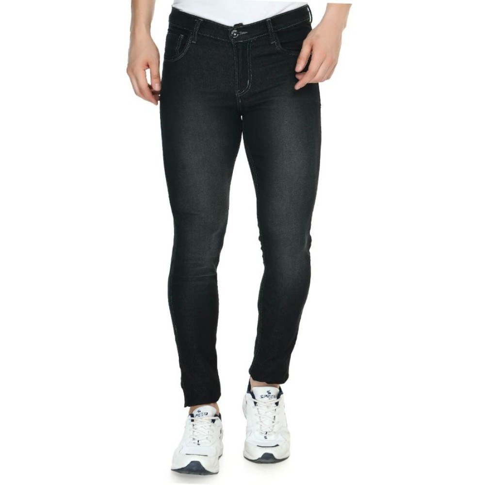 Men's Skinny Fit Denim Mid Rise Jeans
