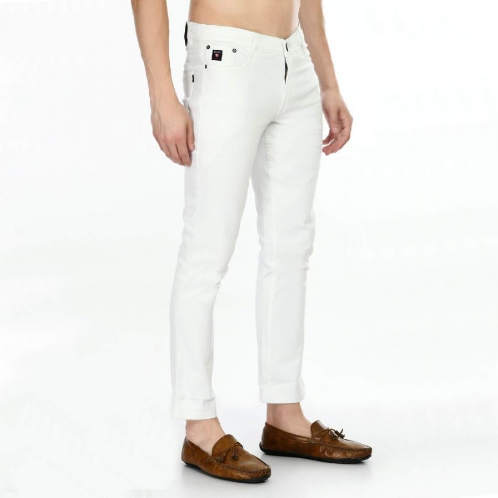Men's Regular Fit Denim Mid Rise Jeans