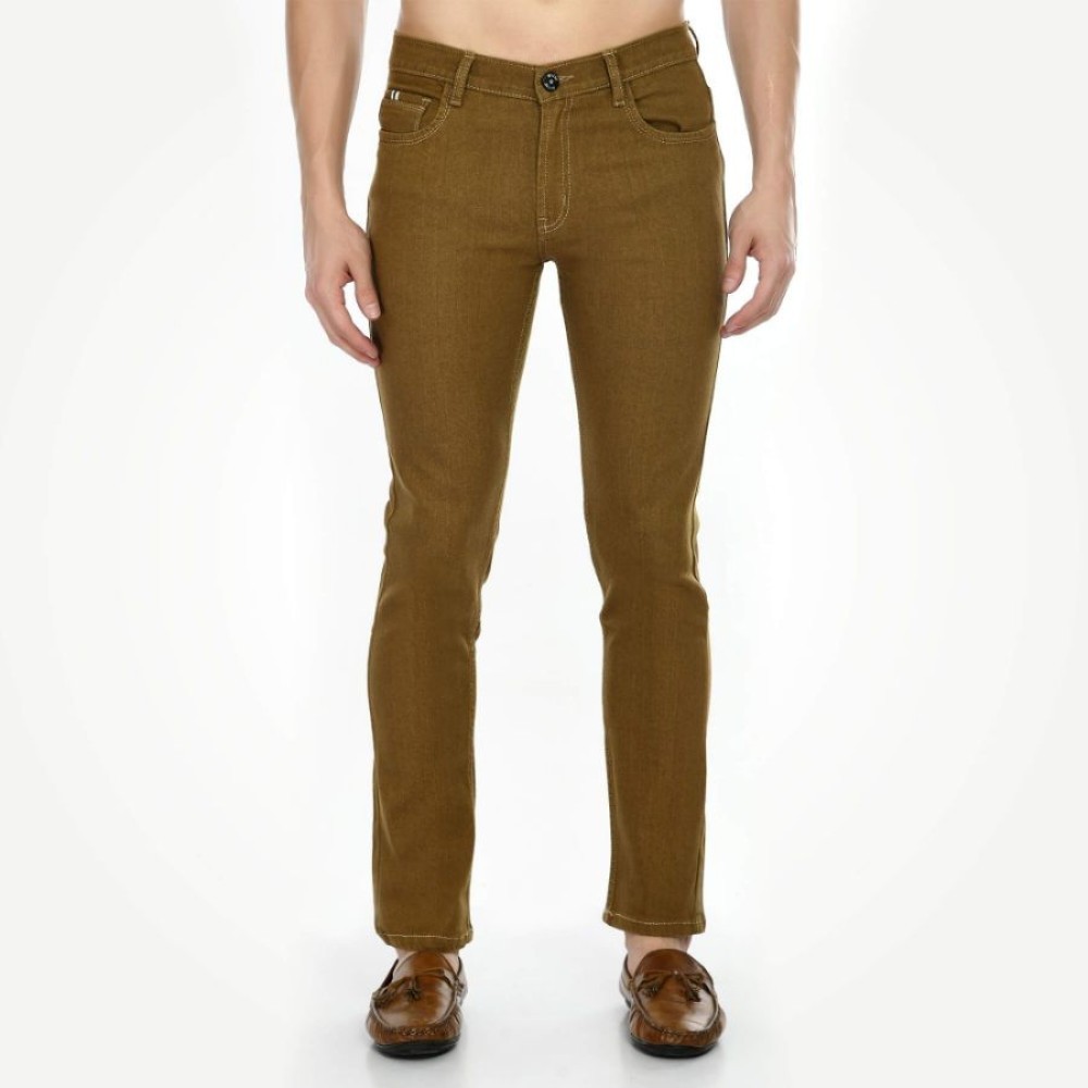 Men's Regular Fit Denim Mid Rise Jeans