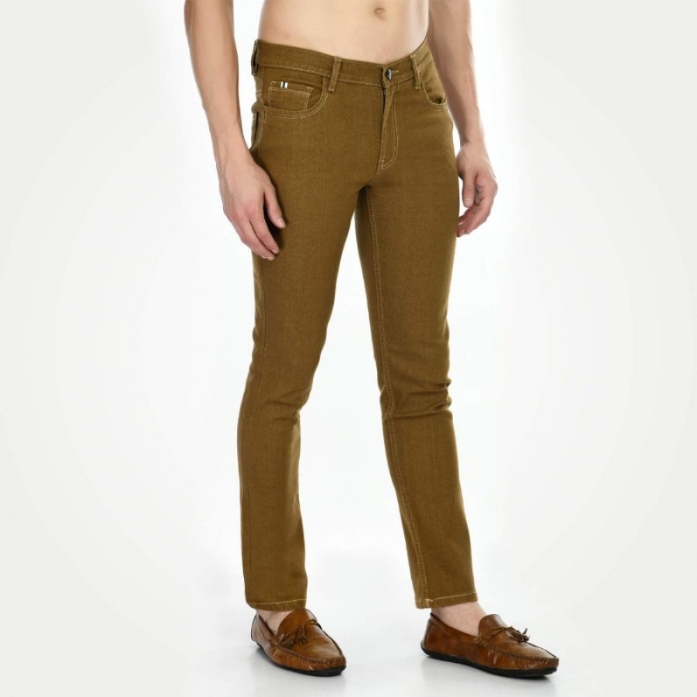 Men's Regular Fit Denim Mid Rise Jeans