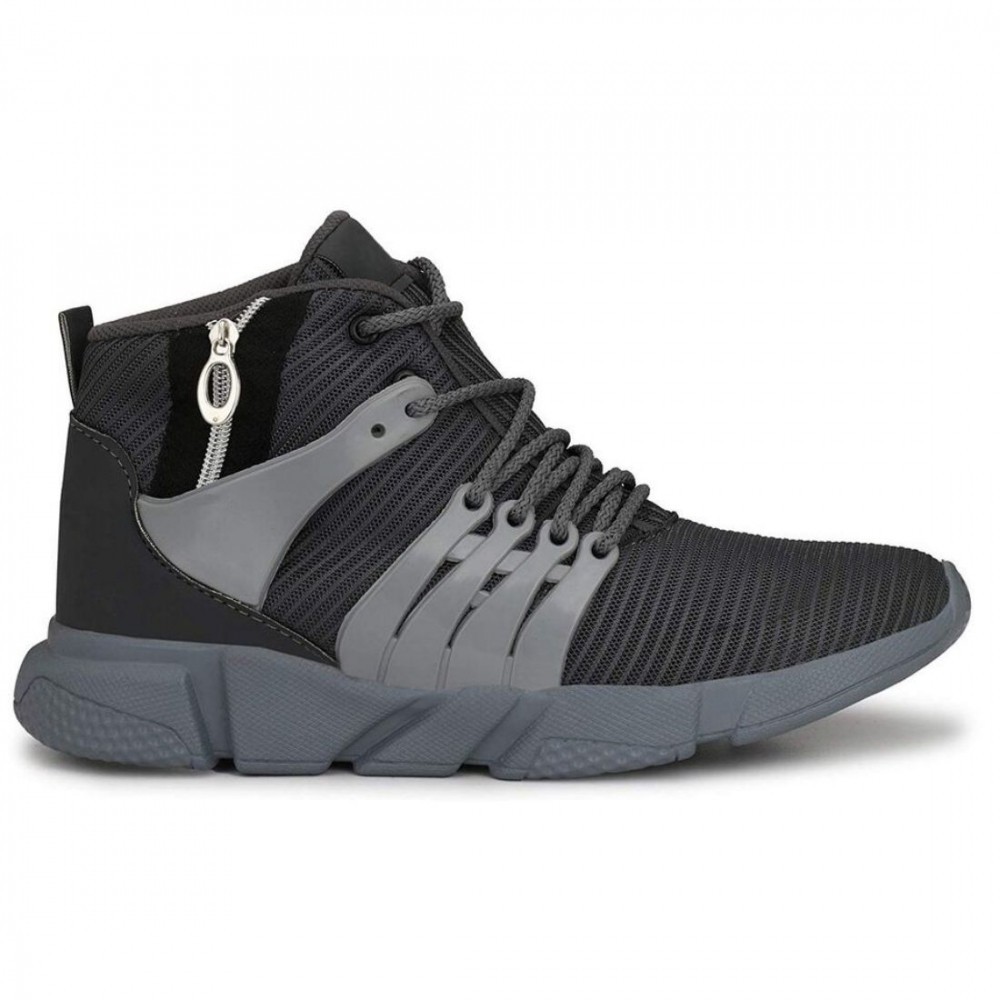 Men Grey,Black Color Mesh Material Casual Sports Shoes