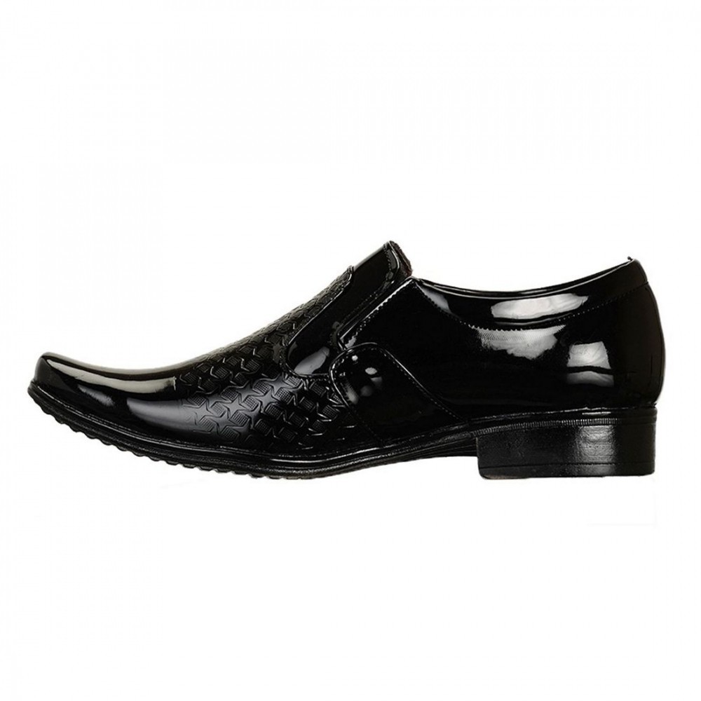 Men Black Color Synthetic Material Casual Formal Shoes