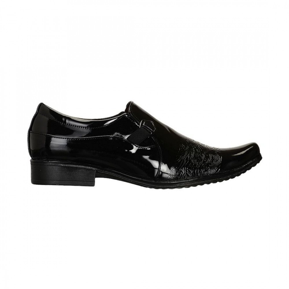 Men Black Color Synthetic Material Casual Formal Shoes