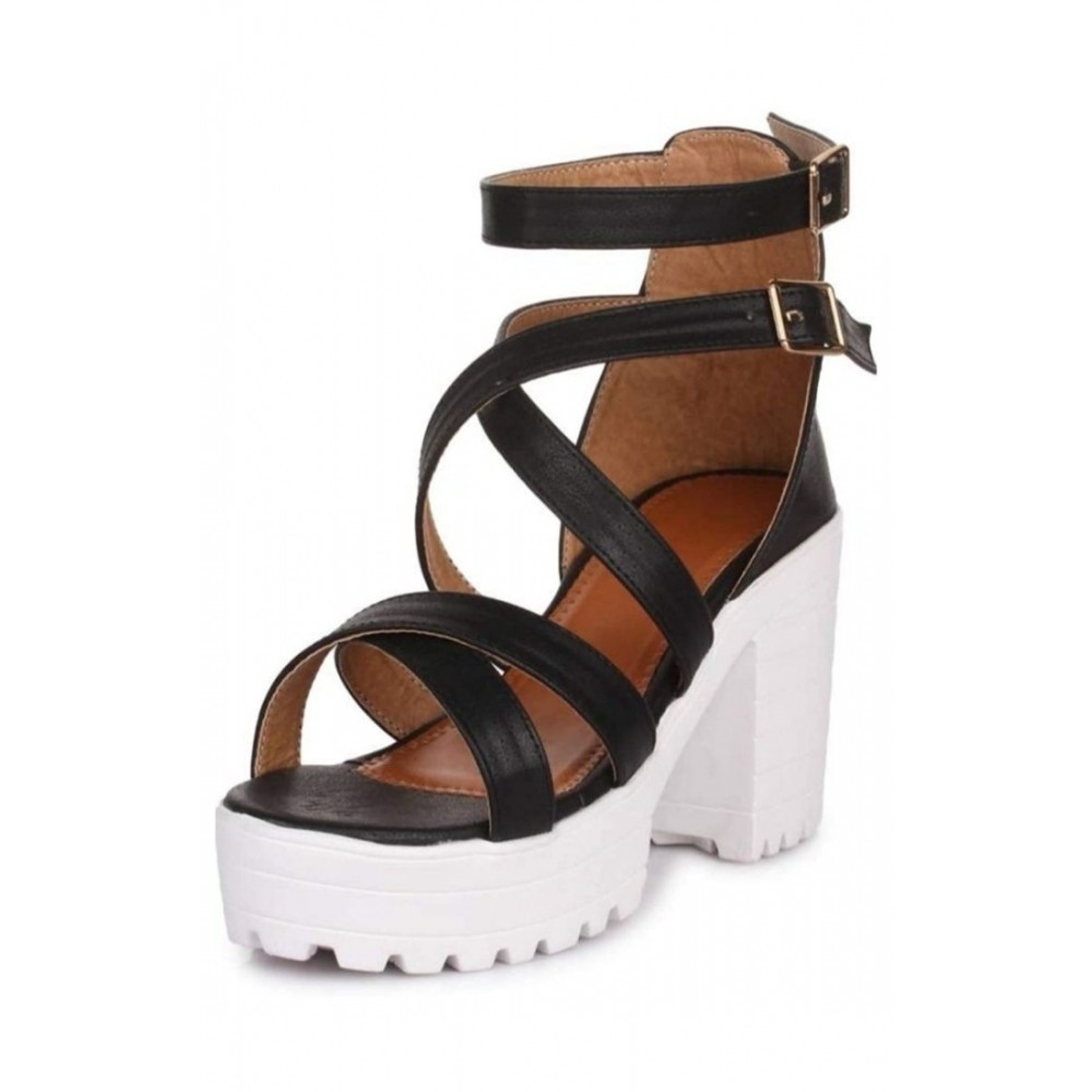 Women's Patent Leather Heel Sandals