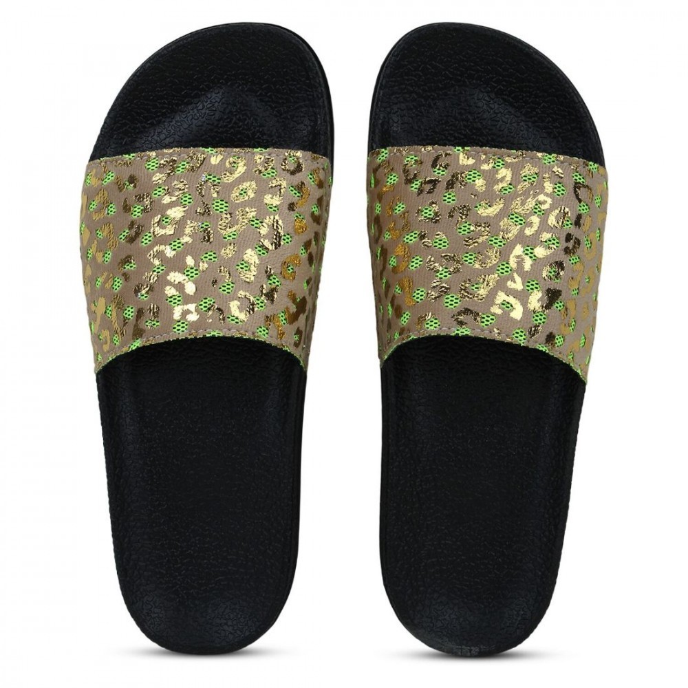 Women Beige Color Synthetic Material Casual Sliders