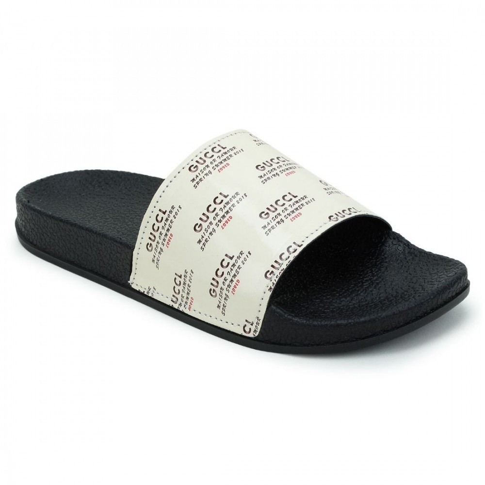Women Beige Color Synthetic Material Casual Sliders