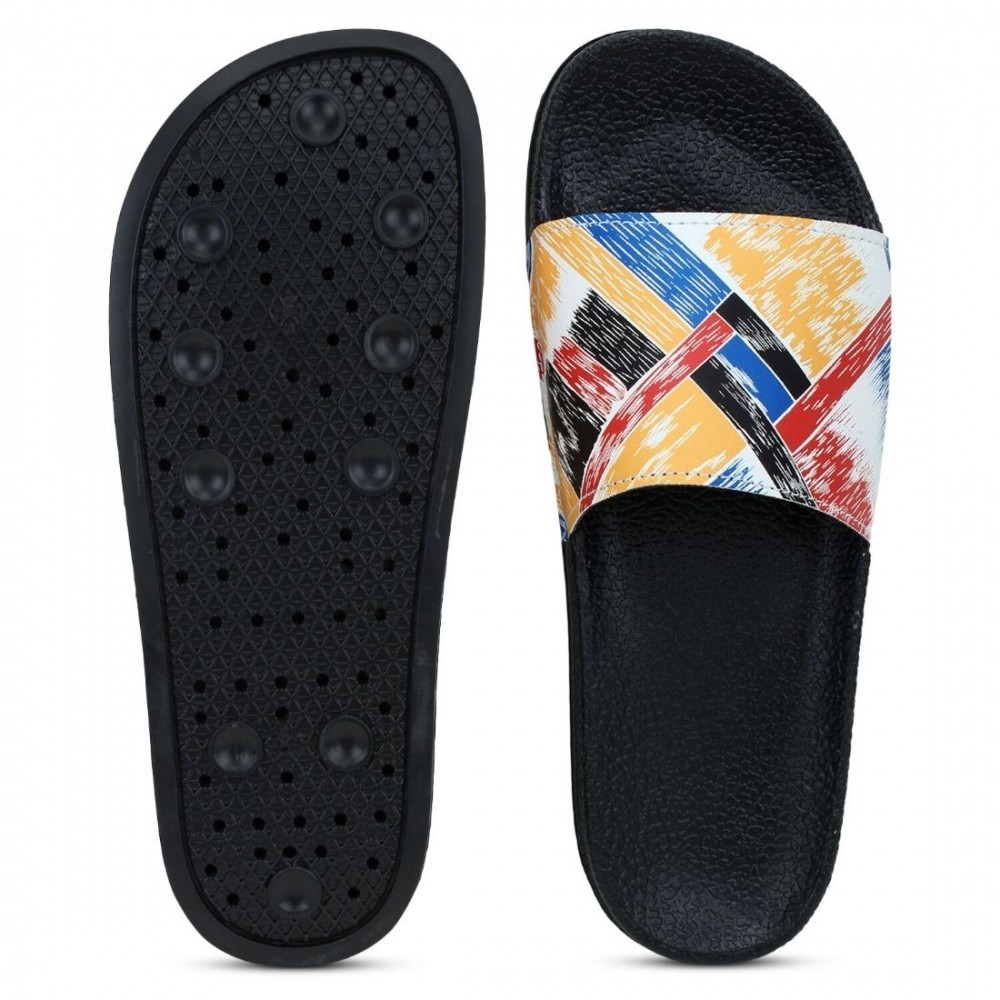 Women Multicolor Color Synthetic Material Casual Sliders