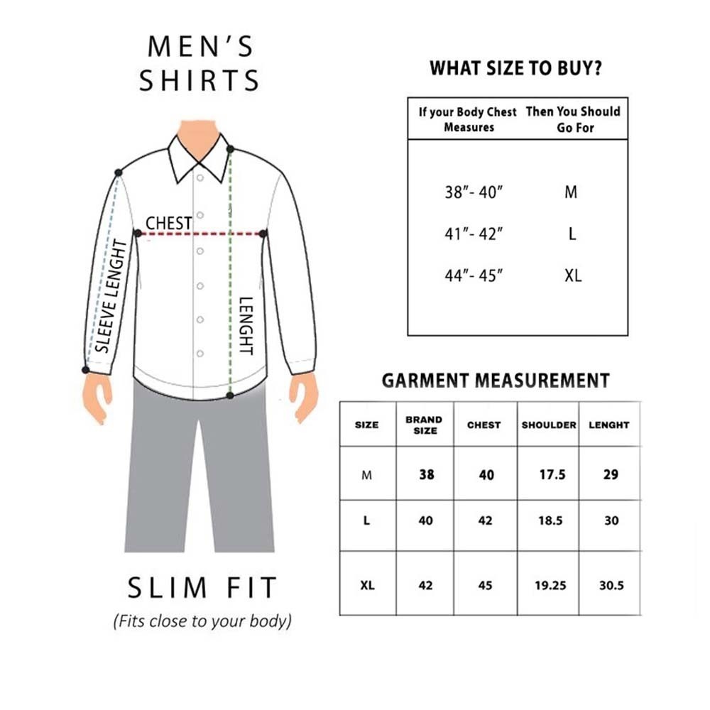 Men's Cotton Slim Fit Casual Shirt