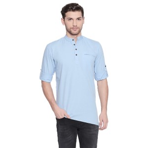 Men's Cotton Casual Short Cross Kurta Shirt